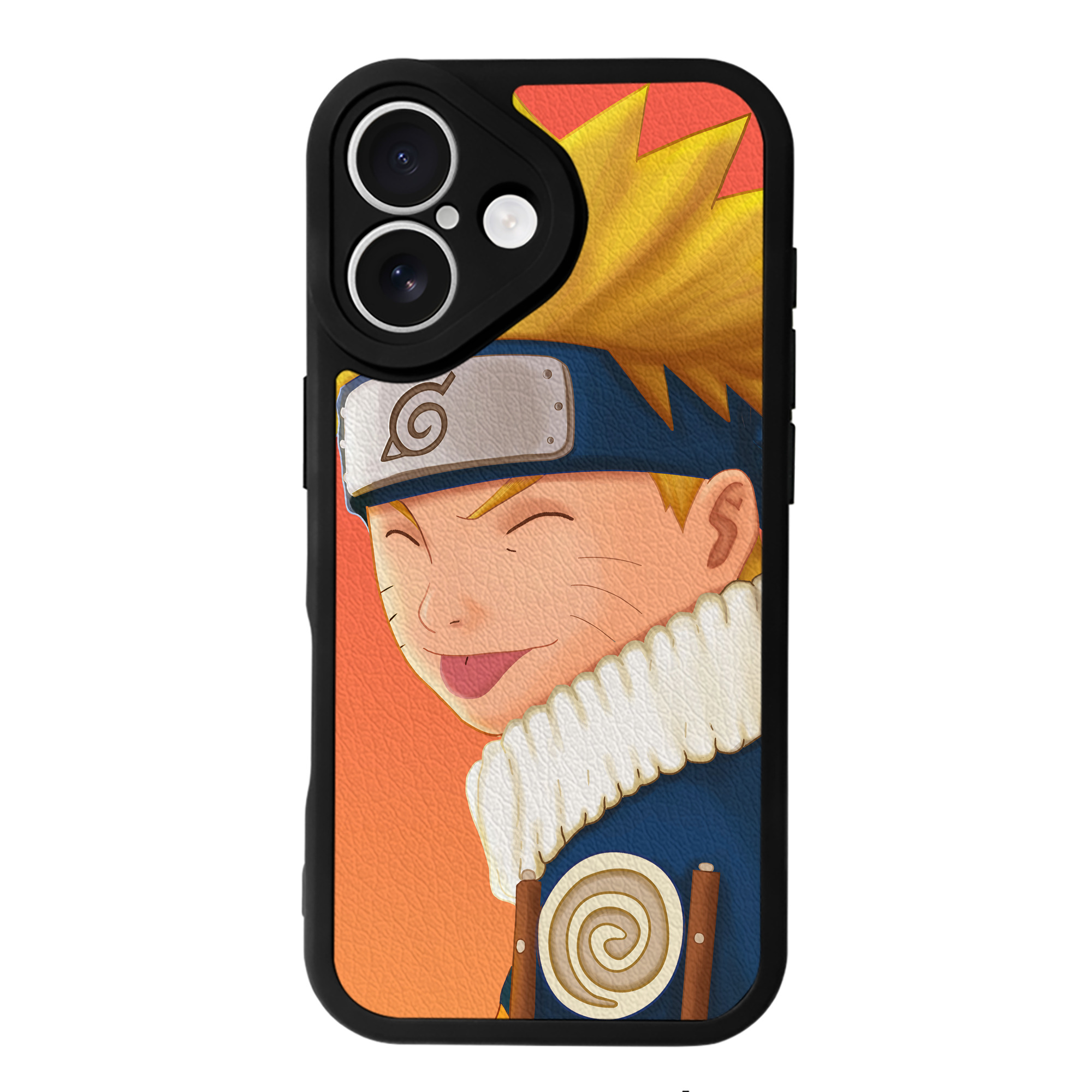 （画像用） NARUTO -ナルト- NARUTO -ナルト- 疾風伝 【iPhone 16シリーズ対応】シリコンスマホケース（レザー調） 材質：シリコン